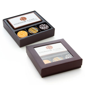 Edible Imprint Chocolate Bar With 3 Truffles