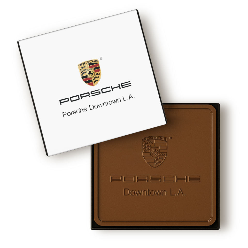 Custom-Engraved 4x4in Chocolate Bar