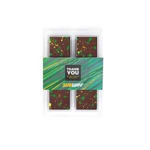 Color Splatter Chocolate Squares | Set of 6