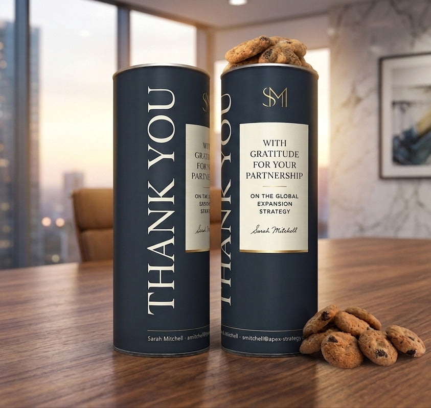Custom-branded chocolate gift