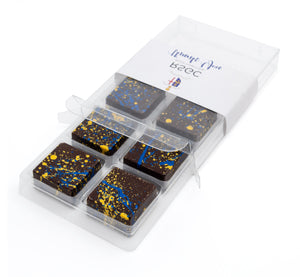Color Splatter Chocolate Squares | Set of 6