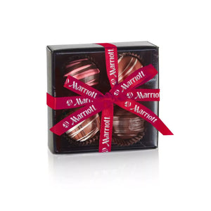 4-Piece Truffle Set w Imprinted Ribbon/Sleeve