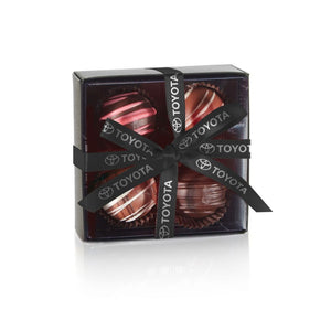 4-Piece Truffle Set w Imprinted Ribbon/Sleeve