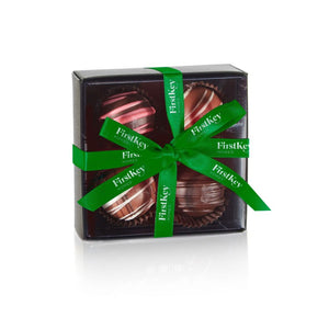 4-Piece Truffle Set w Imprinted Ribbon/Sleeve