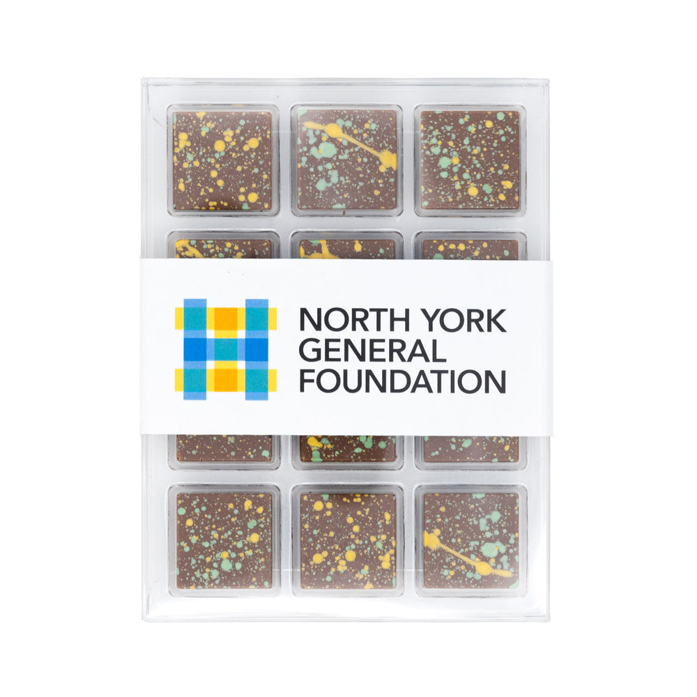 Color Splatter Chocolate Squares