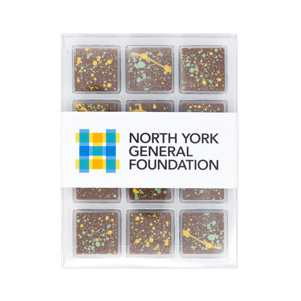 Color Splatter Chocolate Squares