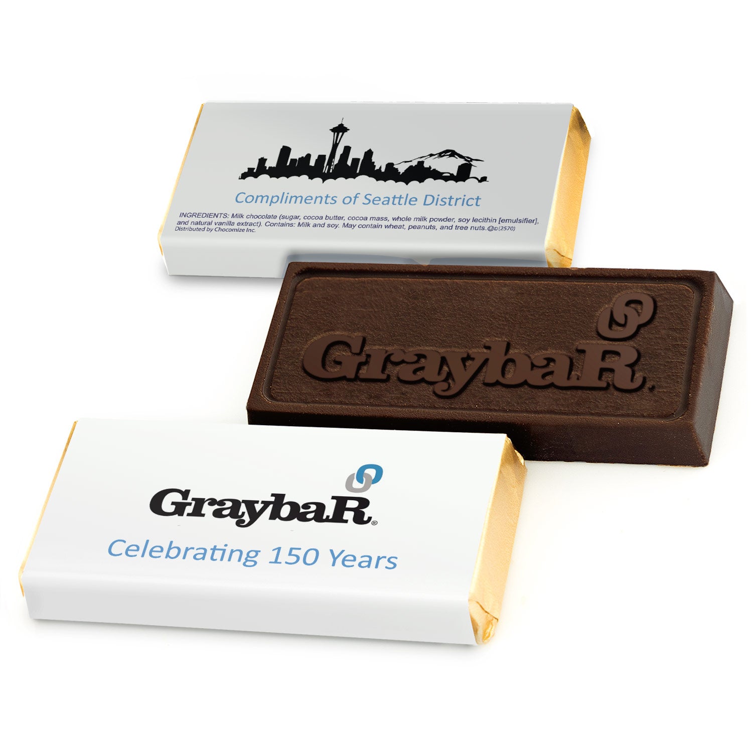 Custom Wrapped Chocolate Bars (1oz) | Add Your Full-Color Logo