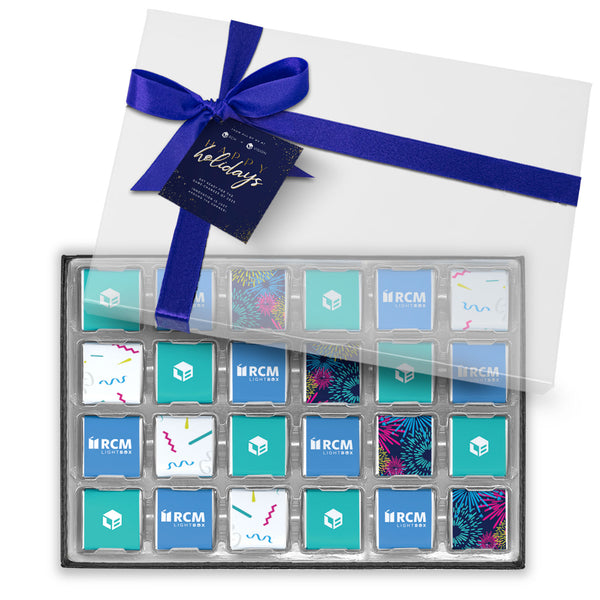 24 Chocolate Squares in Gift Box