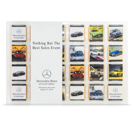 Chocolate Squares in Clear Box