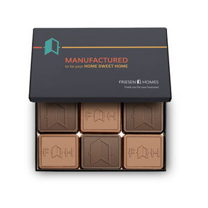 Engraved Chocolate Squares | Set of 6