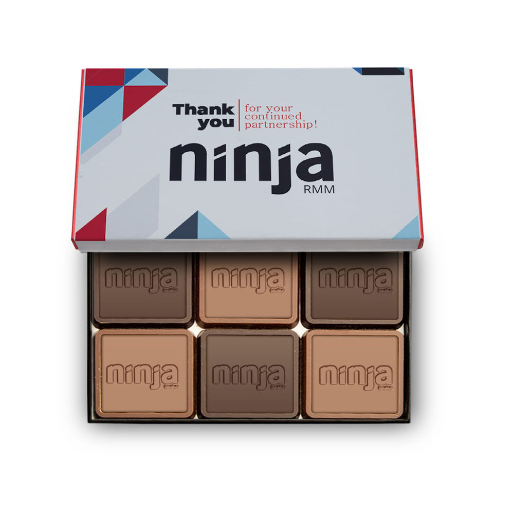 Engraved Chocolate Squares | Set of 6