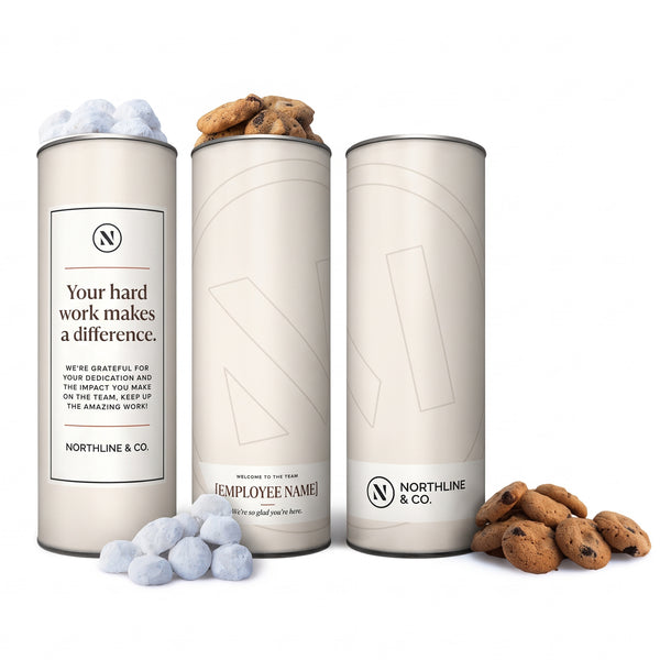 Choose from various sizes and fill options. Each canister can have a different name on it!