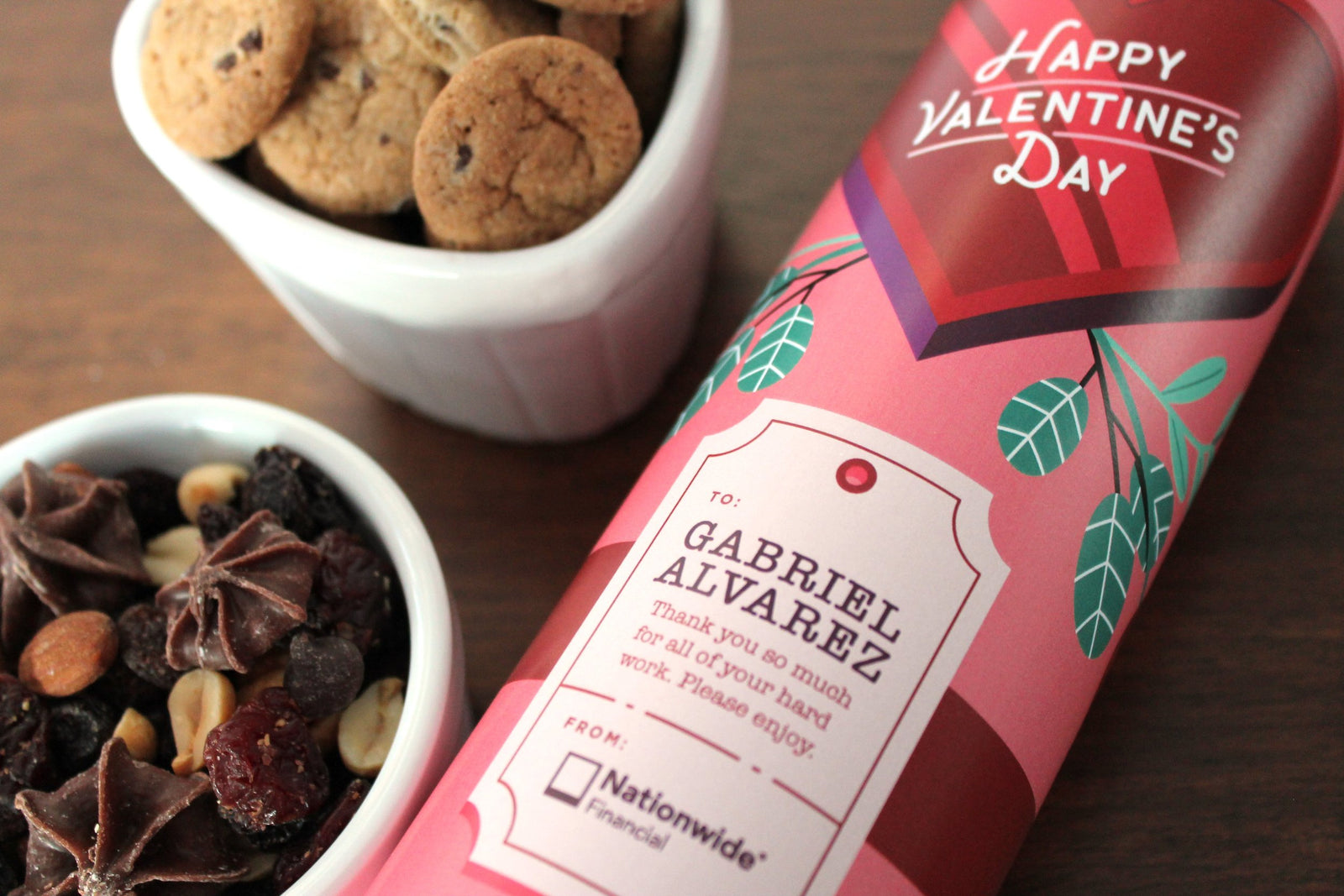 Elegant corporate gifts featuring custom chocolate and confection packaging