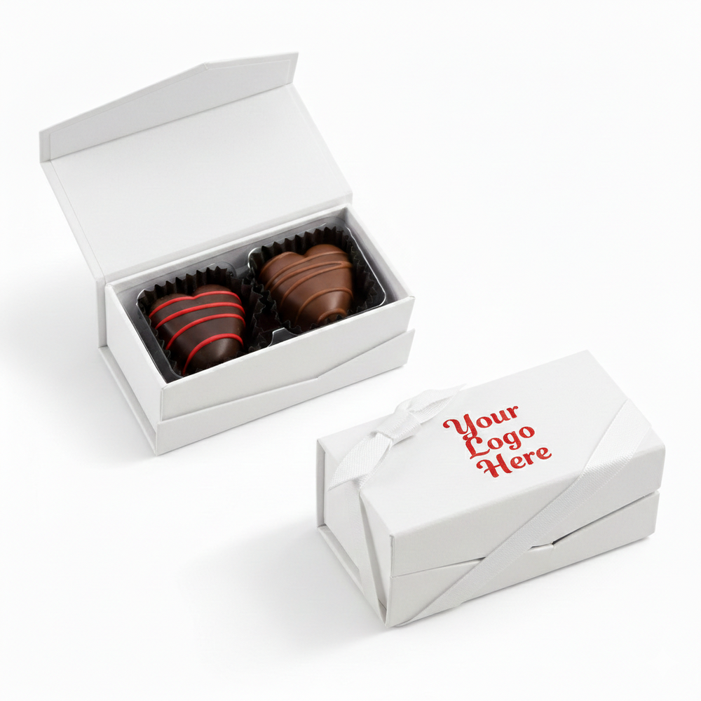 Valentine Chocolate Hearts – 2 Piece Gift Box