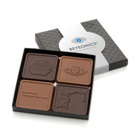 Engraved Chocolate Squares | Set of 4