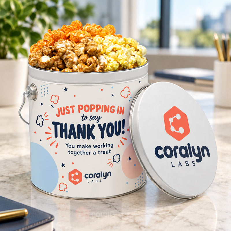 Custom Popcorn Tins | 1 Gallon