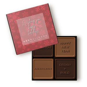 Engraved Chocolate Squares | Set of 4
