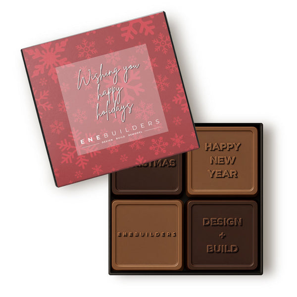 Engraved Chocolate Squares | Set of 4