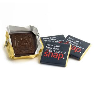 Custom Molded Chocolate Squares