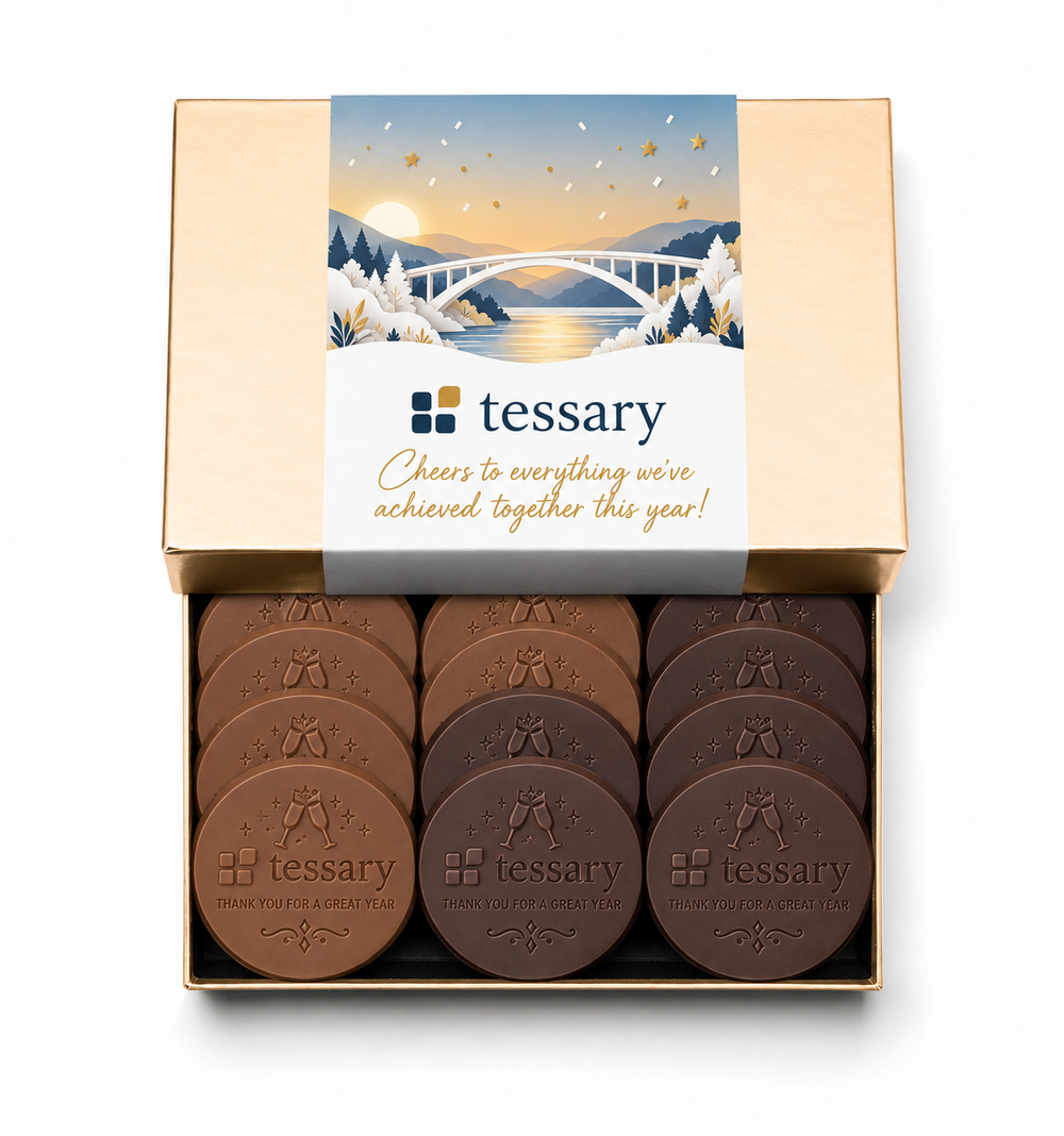 12-Piece Engraved Chocolate Cookie Set