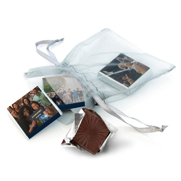 Organza Bag With 3 Chocolate Squares