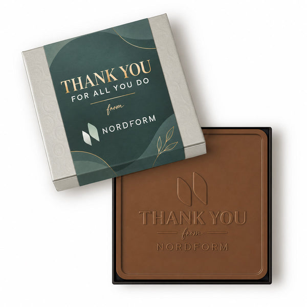 From 1oz to giant 2lbs bars. Add your logo and message!