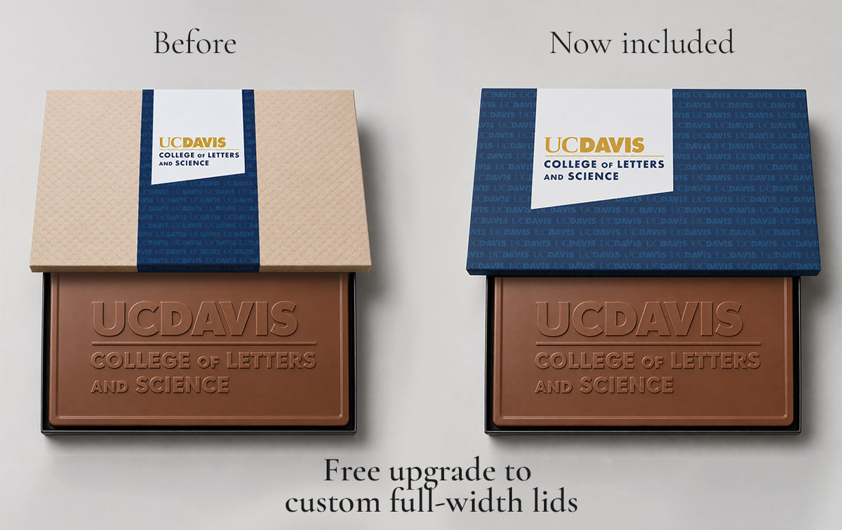 1 lb & 2 lb bars — full-color lid, no extra charge.